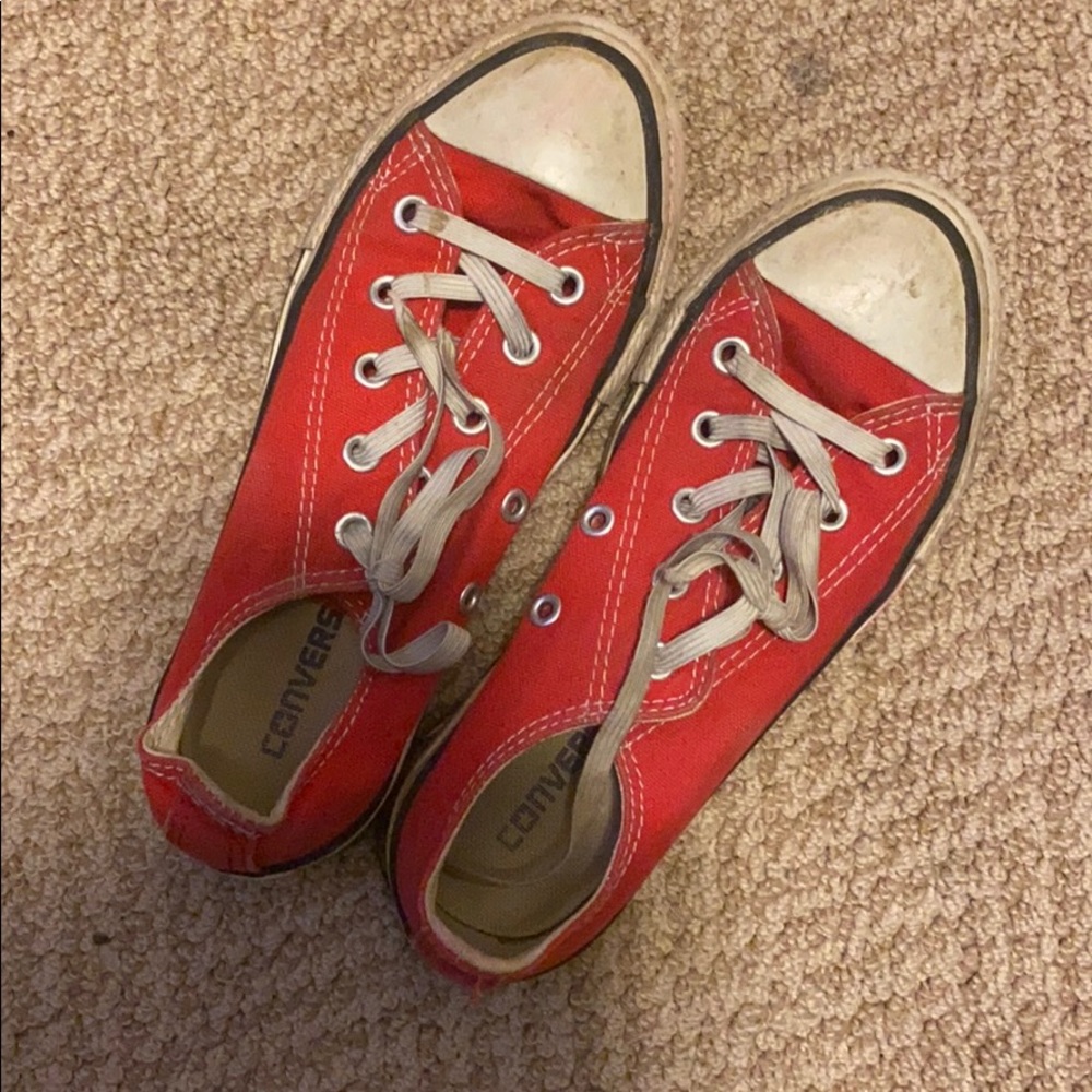 Red Converse All Stars kids Size 13